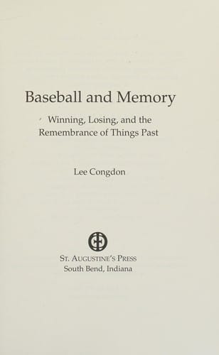 Baseball and memory