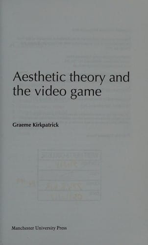 Aesthetic theory and the video game