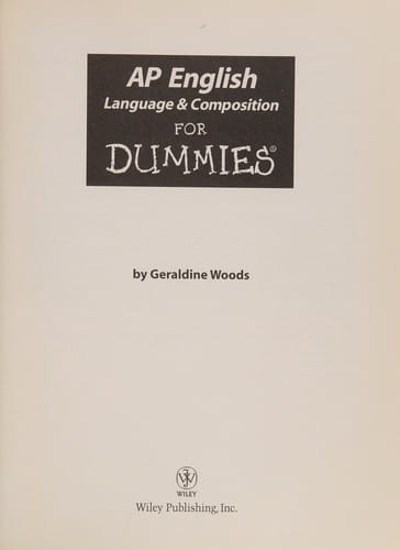 AP English language & composition for dummies