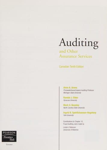 Auditing and other assurance services