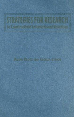 Strategies for research in constructivist international relations