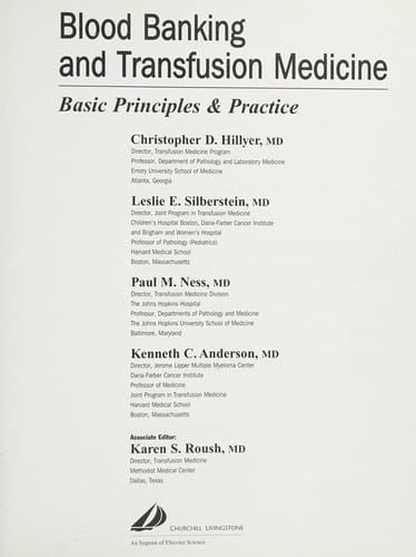 Blood banking and transfusion medicine