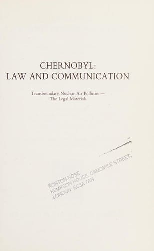 Chernobyl, law and communication