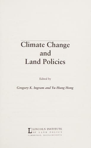 Climate change and land policies