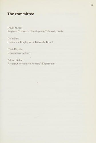 Compensation for loss of pension rights