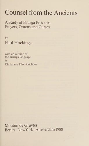 Counsel from the ancients