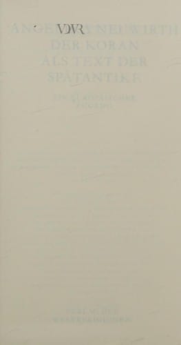 Der Koran als Text der Spätantike