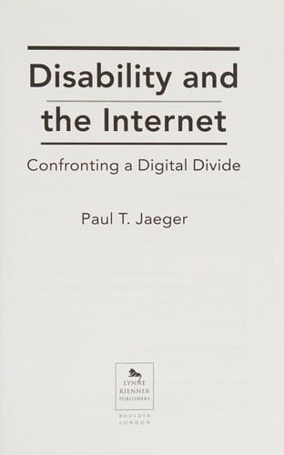 Disability and the Internet