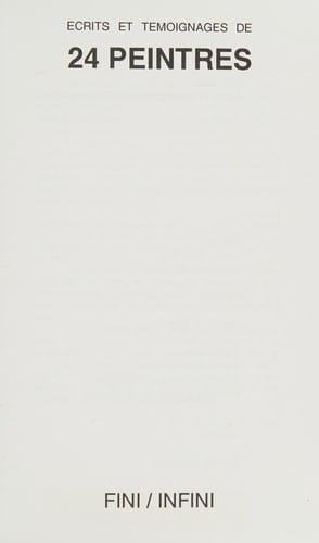 Écrits et témoignages de 24 printres