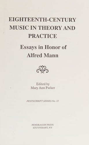 Eighteenth-century music in theory and practice