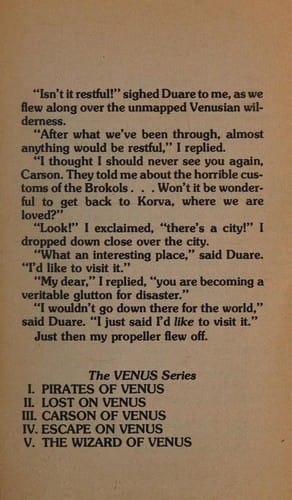 Escape on Venus (Carson Napier Adventures #4) (Ace SF Classic, 21561)