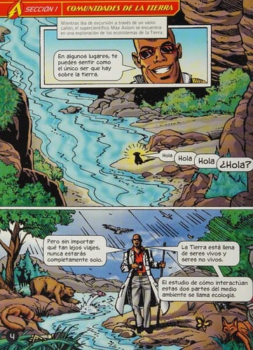 Explorar ecosistemas con Max Axiom, supercientífico