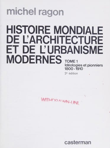 Histoire mondiale de l'architecture et de l'urbanisme modernes