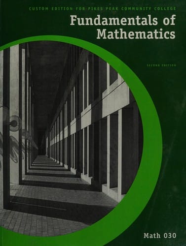 Fundamentals of Mathematics