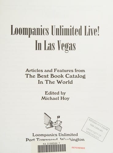 Loompanics Unlimited live! in Las Vegas