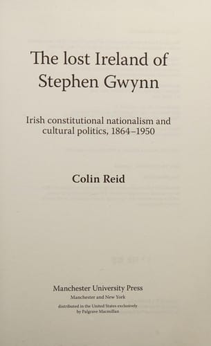 The lost Ireland of Stephen Gwynn