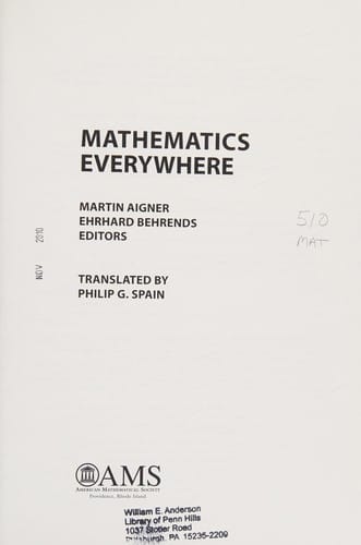 Mathematics everywhere