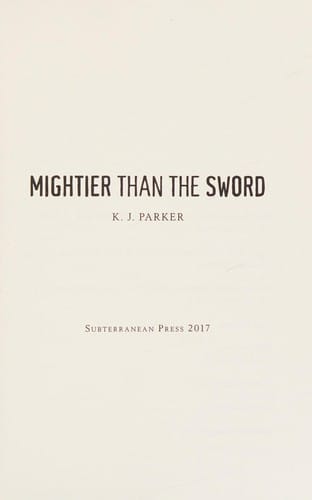 Mightier than the sword