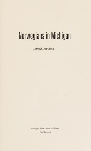 Norwegians in Michigan