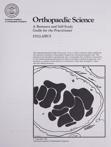 Orthopaedic science