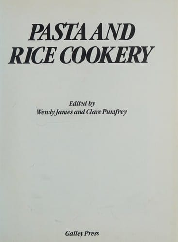 Pasta and rice cookery