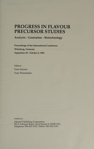 Progress in flavour precursor studies