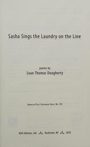 Sasha sings the laundry on the line