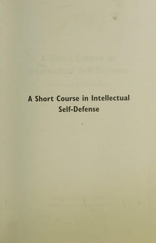 A short course in intellectual self-defense