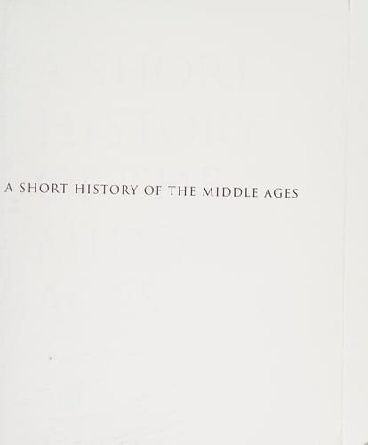 A short history of the Middle Ages