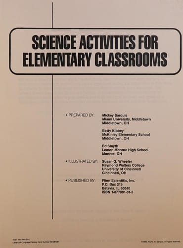 Simple hands-on activities reinforce education (Scientific activities for elementary classrooms)