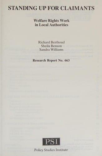 Standing up for claimants