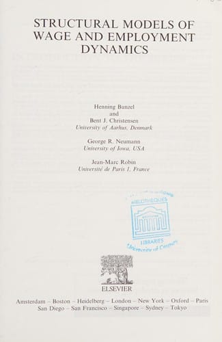 Structural models of wage and employment dynamics