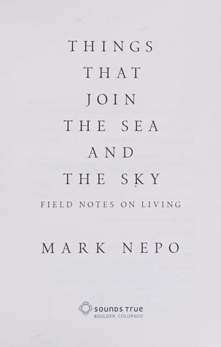 Things that join the sea and the sky