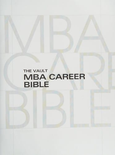 The Vault MBA career bible