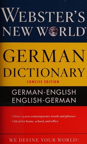 Webster's new world German dictionary