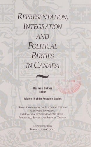 Representation, integration, and political parties in Canada