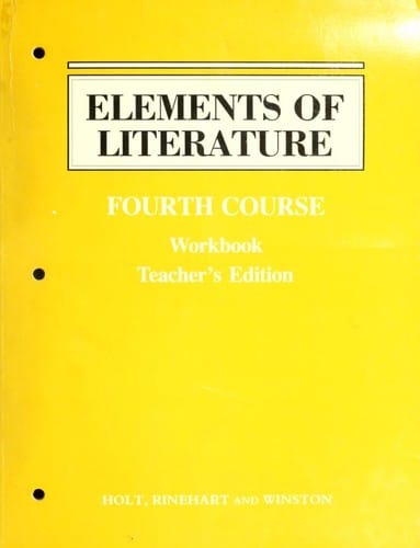 Elements of Literature Fourth Course Workbook