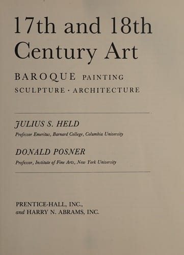 17th and 18th century art