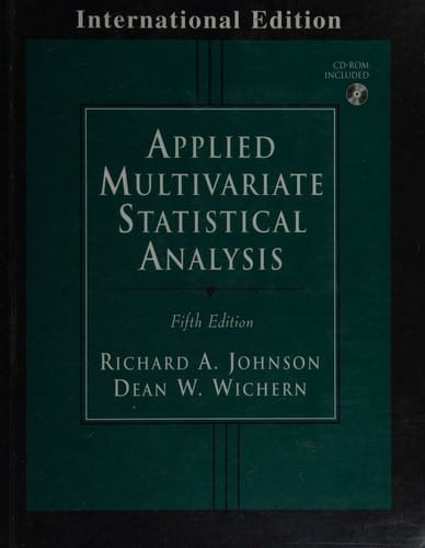 Applied multivariate statistical analysis