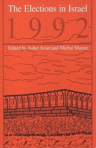 The elections in Israel, 1992