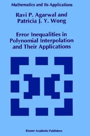Error inequalities in polynomial interpolation and their applications