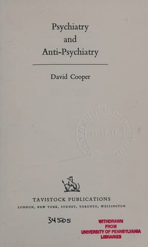 Psychiatry and anti-psychiatry