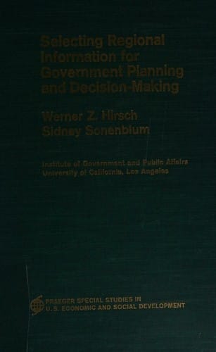 Selecting regional information for government planning and decision-making