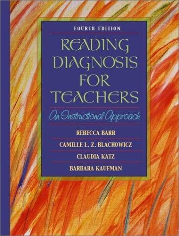 Reading diagnosis for teachers