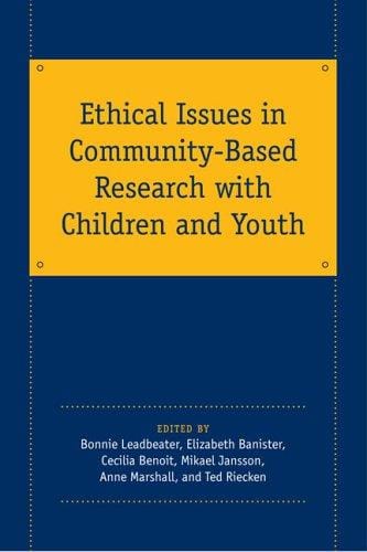 Ethical issues in community-based research with children and youth