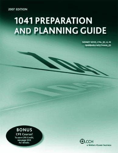 1041 Preparation and Planning Guide (Preparation and Planning)