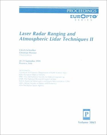 Laser radar ranging and atmospheric lidar techniques II