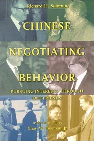 Chinese political negotiating behavior