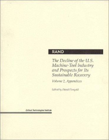 The decline of the U.S. machine-tool industry and prospects for its sustainable recovery