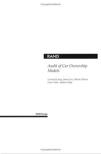 Audit of car ownership models